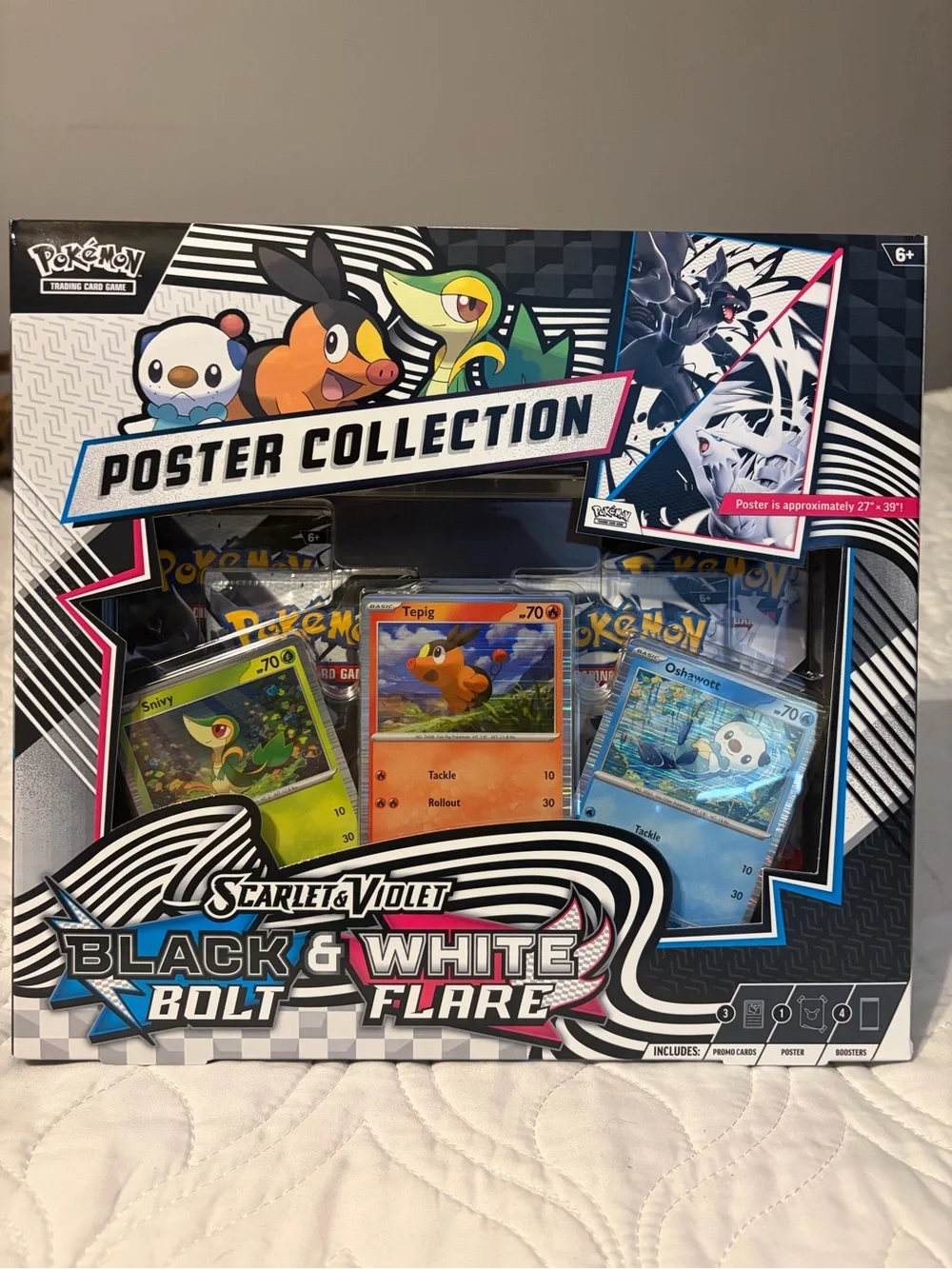Pokemon Black Bolt and White Flare Poster Collection Sealed